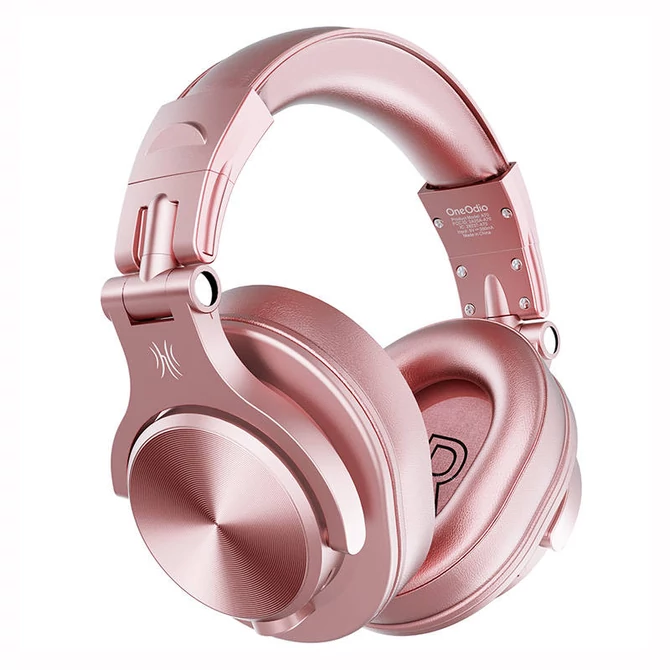 Kép 2/2 - OneOdio Fusion A70 vezeték nélküli fejhallgató, 72 órás zenelejátszással - Hi-Res Audio - Pink