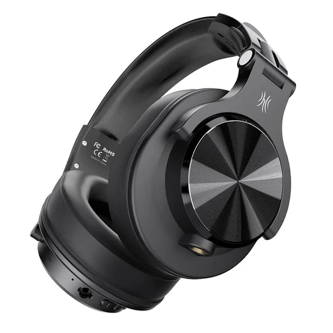 Kép 2/9 - OneOdio Fusion A70 vezeték nélküli fejhallgató, 72 órás zenelejátszással - Hi-Res Audio - Fekete