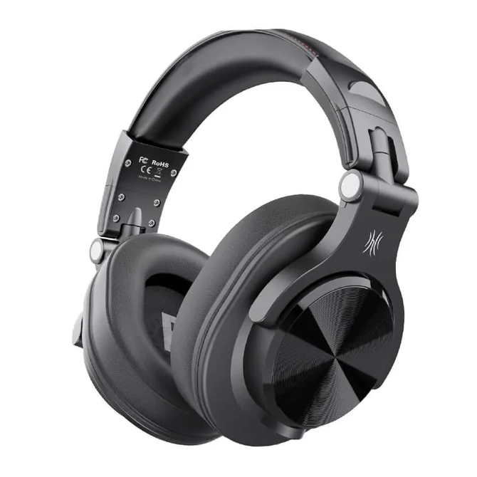 Kép 3/9 - OneOdio Fusion A70 vezeték nélküli fejhallgató, 72 órás zenelejátszással - Hi-Res Audio - Fekete