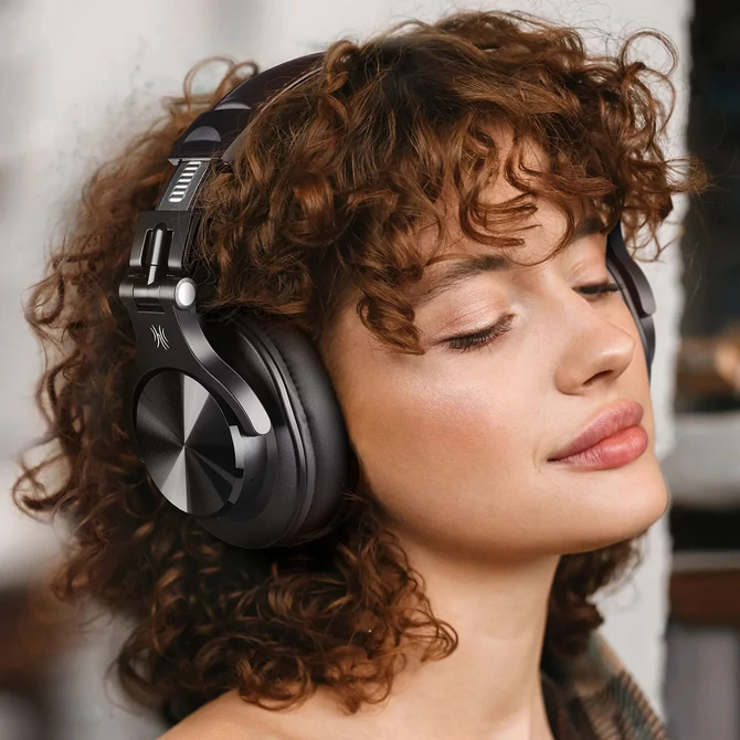 Kép 6/9 - OneOdio Fusion A70 vezeték nélküli fejhallgató, 72 órás zenelejátszással - Hi-Res Audio - Fekete
