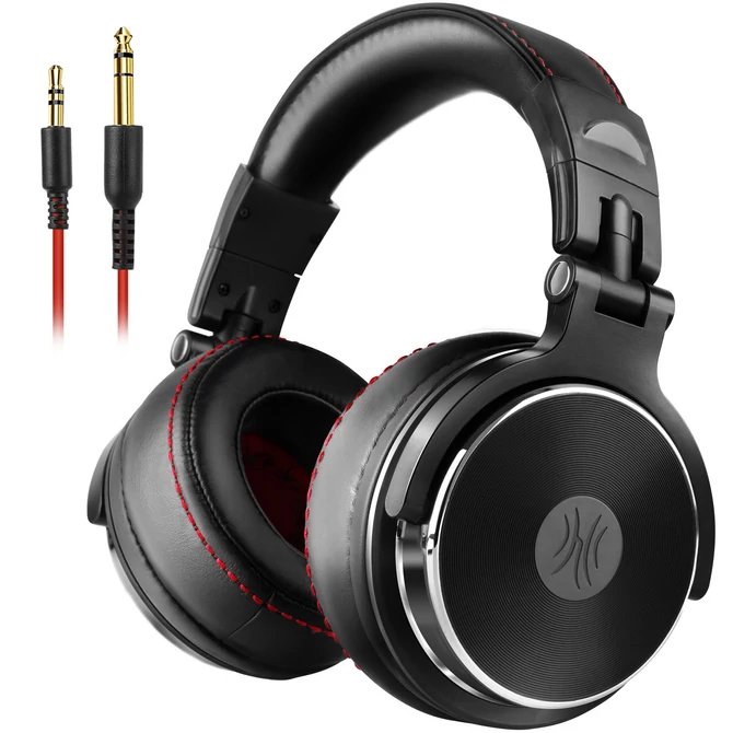 Kép 1/5 - OneOdio Studio Pro 50 vezetékes stúdió minőségű DJ fejhallgató - Hi-Res Audio - Fekete