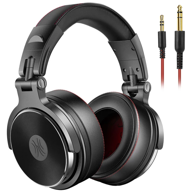 Kép 2/5 - OneOdio Studio Pro 50 vezetékes stúdió minőségű DJ fejhallgató - Hi-Res Audio - Fekete