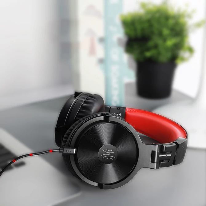 Kép 2/4 - OneOdio Pro M Gamer fejhallgató, vezetékkel és vezeték nélküli is használható - Fekete